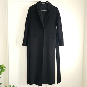 Long Black Coat Made In Italy